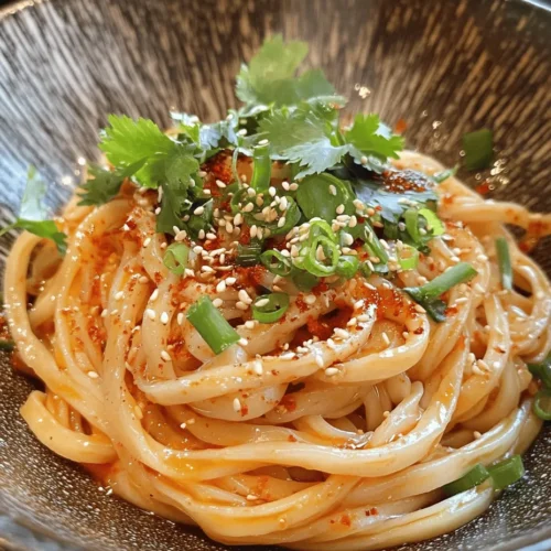Udon noodles are a staple in Japanese cuisine, celebrated for their thick, chewy texture and ability to absorb flavors. Made from wheat flour, water, and salt, these versatile noodles can be enjoyed hot or cold, making them a favorite in dishes ranging from hearty soups to refreshing salads. Their popularity extends beyond Japan, as food enthusiasts worldwide have embraced udon for its comforting qualities and adaptability to various ingredients.