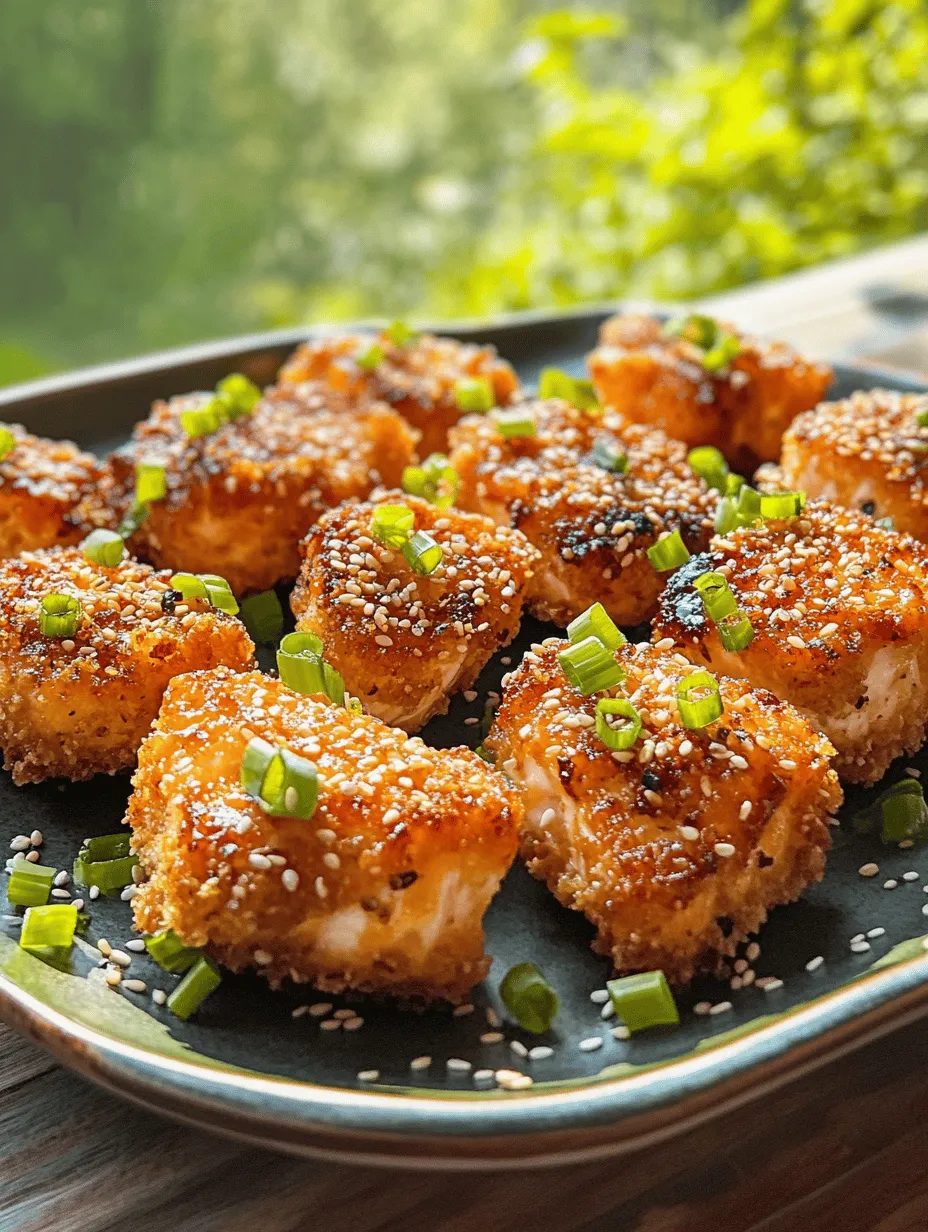 Are you searching for a delectable dish that combines ease and flavor? Look no further than Crispy Honey Garlic Salmon Bites. This recipe is not only an enticing appetizer but also doubles as a satisfying main course, perfect for family dinners or gatherings with friends. Imagine succulent pieces of salmon coated in a crunchy layer, drizzled with a sweet and savory honey garlic glaze that tickles your taste buds and leaves you craving more.