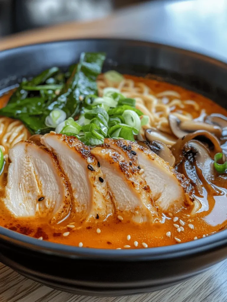 Welcome to the vibrant world of fusion cuisine, where traditional dishes meet innovative twists to create something truly special. Today, we are diving into the recipe for Fiery Chicken Ramen with Creamy Garlic Sauce—a perfect embodiment of this culinary creativity. This dish takes the rich, comforting essence of traditional ramen and infuses it with a fiery kick and a velvety smooth sauce that will leave your taste buds dancing.