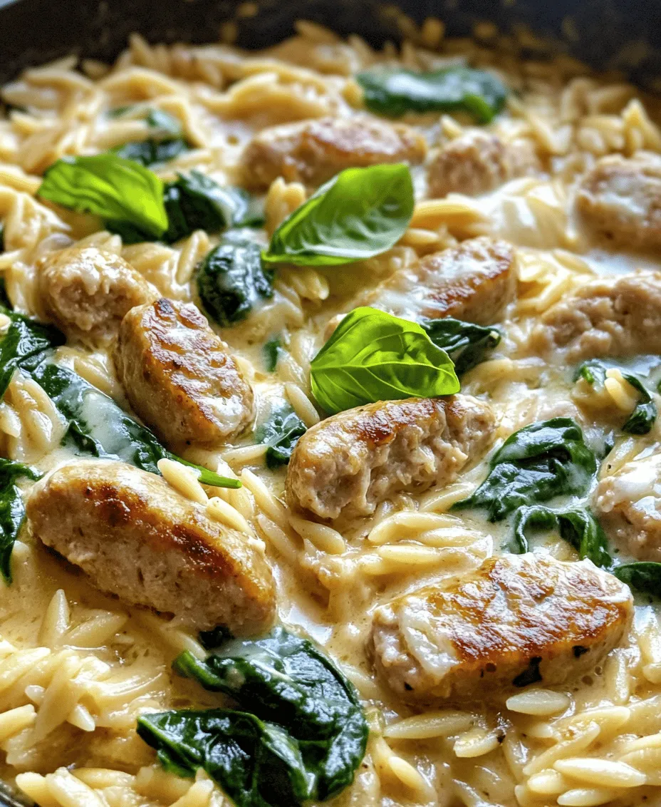 When it comes to quick yet satisfying meals, the Creamy Chicken Sausage Orzo Skillet stands out as a winner. This dish elegantly combines the savory flavors of chicken sausage with the tender bite of orzo pasta, creating a comforting and indulgent experience for the palate. Not only is this one-pan meal easy to prepare, but it also boasts a wealth of nutrients, making it an ideal choice for busy weeknights or a cozy family gathering.