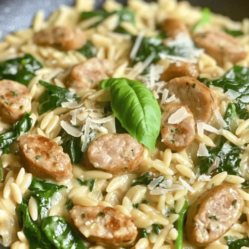 When it comes to quick yet satisfying meals, the Creamy Chicken Sausage Orzo Skillet stands out as a winner. This dish elegantly combines the savory flavors of chicken sausage with the tender bite of orzo pasta, creating a comforting and indulgent experience for the palate. Not only is this one-pan meal easy to prepare, but it also boasts a wealth of nutrients, making it an ideal choice for busy weeknights or a cozy family gathering.