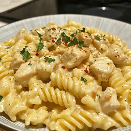 If you're searching for a quick, delicious meal that the whole family will adore, look no further than Creamy Garlic Butter Chicken and Rotini in Parmesan Sauce. This dish strikes the perfect balance between comfort food and gourmet cuisine, making it an excellent choice for any weeknight dinner. The creamy sauce, infused with the rich flavors of garlic and parmesan, envelops tender chicken and perfectly cooked rotini, creating a satisfying and indulgent meal that brings everyone to the table.