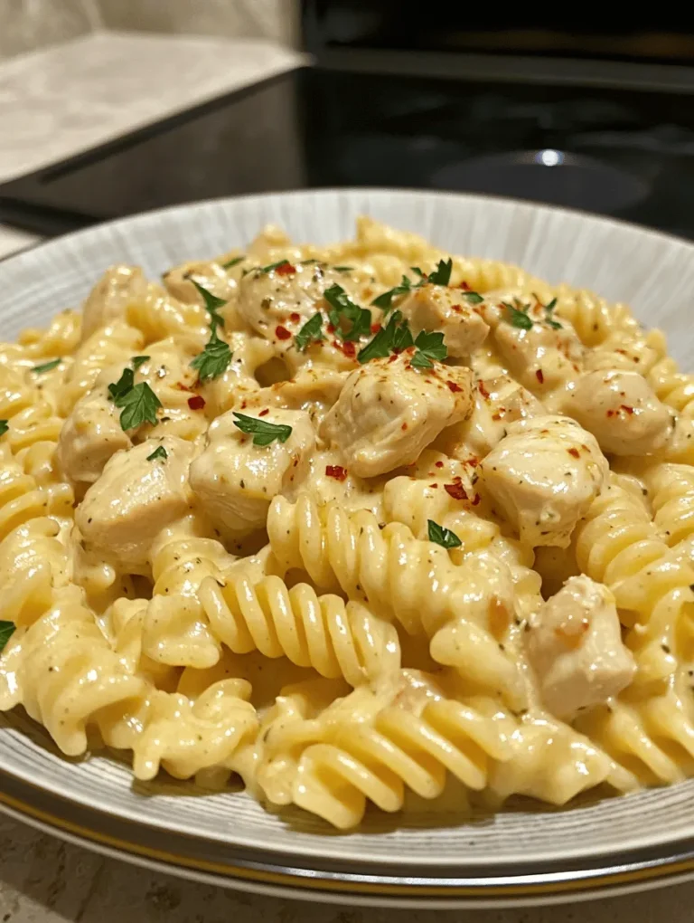 If you're searching for a quick, delicious meal that the whole family will adore, look no further than Creamy Garlic Butter Chicken and Rotini in Parmesan Sauce. This dish strikes the perfect balance between comfort food and gourmet cuisine, making it an excellent choice for any weeknight dinner. The creamy sauce, infused with the rich flavors of garlic and parmesan, envelops tender chicken and perfectly cooked rotini, creating a satisfying and indulgent meal that brings everyone to the table.