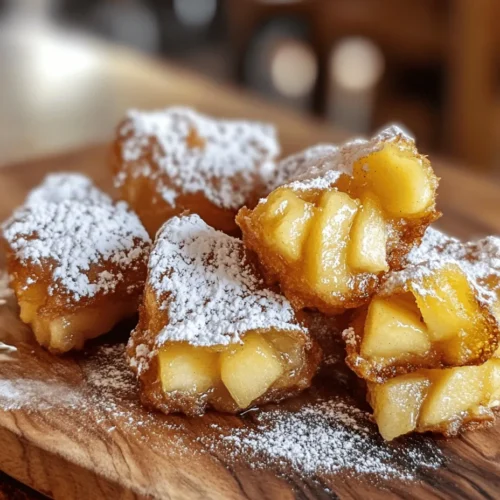 If you’re seeking a dessert that captures both the warmth of home and the comforting allure of freshly fried treats, look no further than sweet apple fritter bites. These delightful morsels combine the crispness of apples with a light, airy batter, resulting in a bite-sized snack that’s perfect for any occasion. Whether served at a festive gathering or enjoyed as an afternoon treat, apple fritter bites are crowd-pleasers that evoke nostalgic memories of homemade desserts.