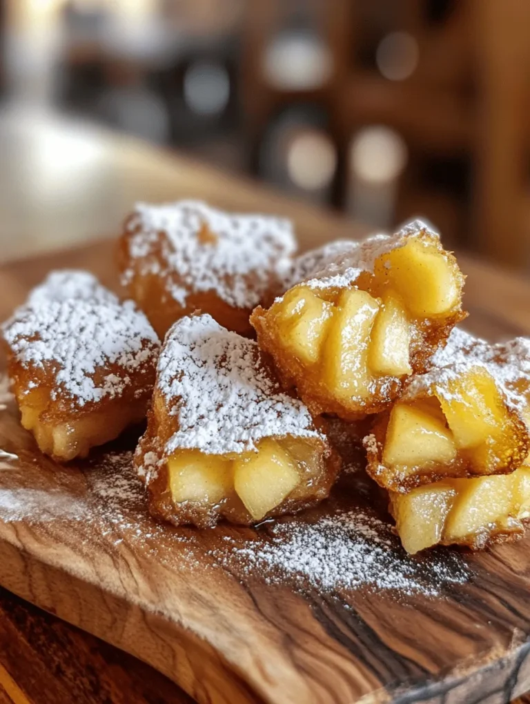If you’re seeking a dessert that captures both the warmth of home and the comforting allure of freshly fried treats, look no further than sweet apple fritter bites. These delightful morsels combine the crispness of apples with a light, airy batter, resulting in a bite-sized snack that’s perfect for any occasion. Whether served at a festive gathering or enjoyed as an afternoon treat, apple fritter bites are crowd-pleasers that evoke nostalgic memories of homemade desserts.