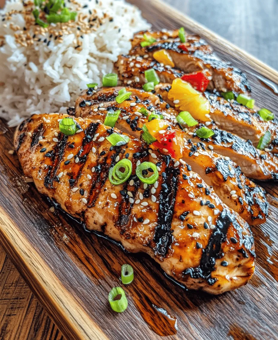 Tropical Pineapple-Glazed Chicken is the embodiment of summer on a plate. Its vibrant colors and enticing aromas make it a feast for the senses. The sweetness of pineapple pairs beautifully with the savory notes of the chicken, while subtle hints of spice and umami take the dish to the next level. As you grill this dish, the sugars in the glaze caramelize, resulting in a shiny, sticky coating that enhances the flavor and adds an irresistible texture.