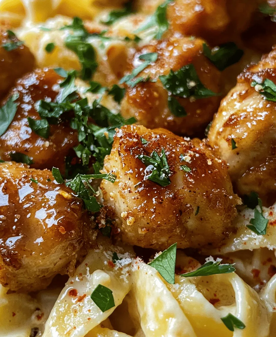 Are you searching for a meal that encapsulates a delightful balance of flavors and textures while still being quick to prepare? Look no further than Garlic Butter Chicken Bites with Savory Creamy Parmesan Pasta. This dish is not only a feast for the taste buds but also a comforting option that fits seamlessly into our busy lives, catering to both the time-crunched parent and the ambitious home chef.