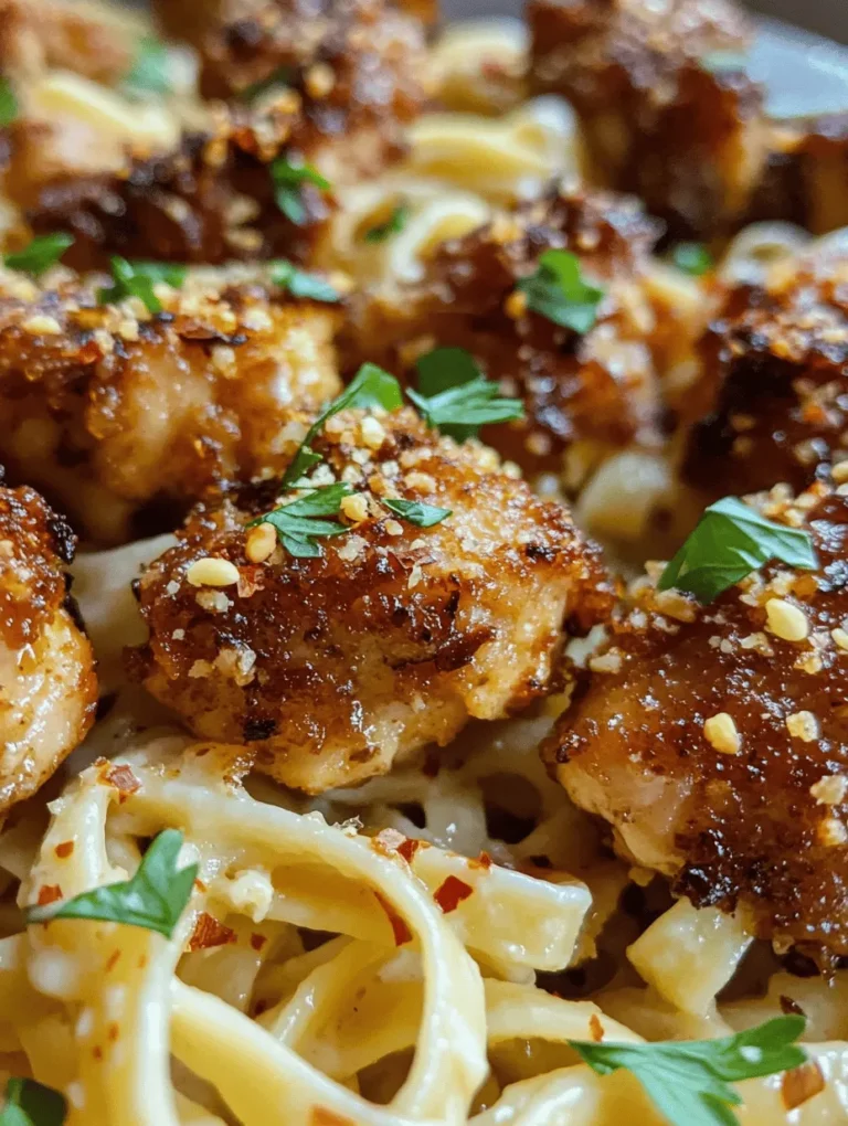 Are you searching for a meal that encapsulates a delightful balance of flavors and textures while still being quick to prepare? Look no further than Garlic Butter Chicken Bites with Savory Creamy Parmesan Pasta. This dish is not only a feast for the taste buds but also a comforting option that fits seamlessly into our busy lives, catering to both the time-crunched parent and the ambitious home chef.