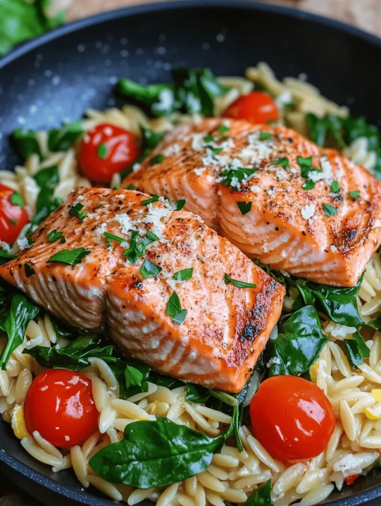If you’re searching for a meal that is not only quick and easy to prepare but also bursting with flavor and health benefits, look no further than One Skillet Salmon with Lemon Orzo. This dish encapsulates the essence of weeknight cooking: it’s simple, satisfying, and requires minimal cleanup, making it ideal for busy families or anyone looking to whip up a wholesome dinner in no time.