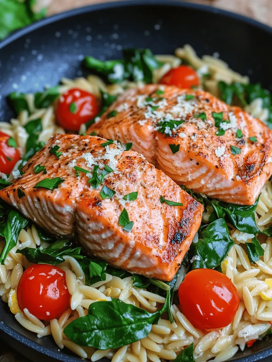 If you’re searching for a meal that is not only quick and easy to prepare but also bursting with flavor and health benefits, look no further than One Skillet Salmon with Lemon Orzo. This dish encapsulates the essence of weeknight cooking: it’s simple, satisfying, and requires minimal cleanup, making it ideal for busy families or anyone looking to whip up a wholesome dinner in no time.