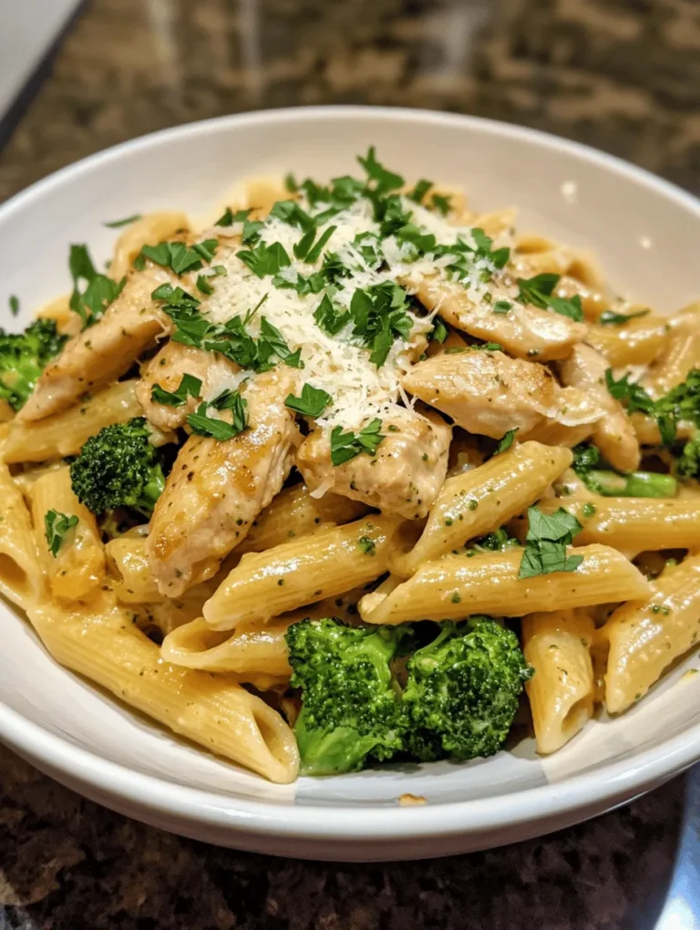 If you're on the lookout for a satisfying dinner that combines flavor, nutrition, and convenience, look no further than Creamy Broccoli and Chicken Penne. This delightful dish encapsulates the essence of a well-balanced meal, marrying tender penne pasta, succulent chicken, and vibrant green broccoli in a creamy sauce that is both indulgent and wholesome.