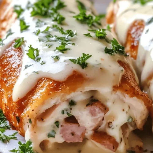 Chicken Cordon Bleu is a classic dish that has earned its place in the hearts and homes of many culinary enthusiasts. This delightful recipe marries the savory flavors of tender chicken, smoky ham, and rich cheese, all enveloped in a crispy, golden-brown exterior. Not only is it a feast for the senses, but Chicken Cordon Bleu also holds an allure for its elegant presentation, making it a popular choice for special occasions and dinner parties.
