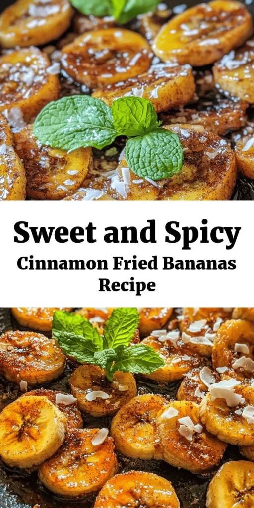 Indulge in the deliciousness of Sweet & Spicy Pan Fried Cinnamon Bananas! These caramelized banana slices are cooked to perfection with butter, brown sugar, and a touch of cinnamon for a warm, comforting treat. Perfect for breakfast or dessert, this quick and easy recipe can be whipped up in just 15 minutes. Optional toppings like shredded coconut and fresh mint add an extra flair. Treat yourself and enjoy a burst of flavor in every bite!