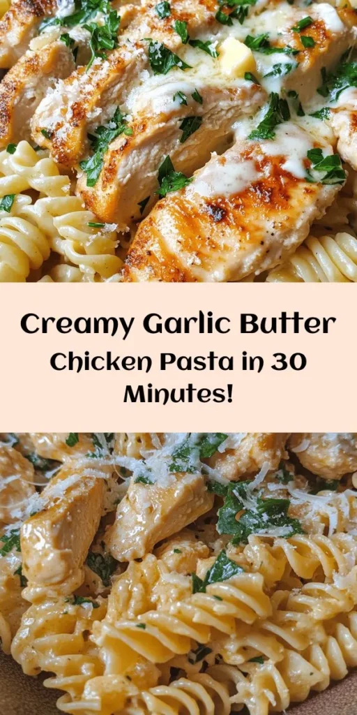 Indulge in this creamy garlic butter chicken & rotini recipe that’s sure to become a family favorite! With tender chicken pieces coated in a rich Parmesan sauce and perfectly cooked rotini, this dish is as comforting as it is delicious. Ready in just 30 minutes, it’s perfect for a quick weeknight dinner. Finish with a sprinkle of fresh parsley and extra cheese for a meal that's both flavorful and satisfying. Dive into this scrumptious pasta dish today!