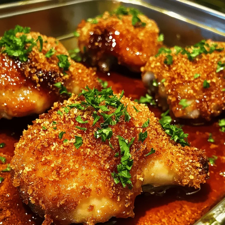 Baked Crunchy Hot Honey Chicken is not just another chicken dish; it’s a culinary experience that beautifully marries the contrasting flavors of heat and sweetness. Imagine succulent pieces of chicken, marinated to perfection, coated in a crunchy golden crust, and drizzled with a tantalizing hot honey glaze. This dish is a feast for the senses, offering a delightful crunch with every bite, paired with a spicy kick that lingers in the best way possible. It’s a recipe that stands out for its bold flavors and satisfying textures, making it an ideal centerpiece for family dinners or lively gatherings with friends.