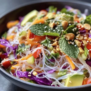 As the seasons shift and warmer weather beckons, there’s nothing more refreshing than a vibrant salad packed with flavor and health benefits. The Fresh Spring Roll Salad with Spicy Ginger Dressing is an exquisite dish that captures the essence of spring with its colorful array of ingredients and zesty dressing. This salad not only delights the palate but also nourishes the body, making it a perfect choice for those looking to indulge in something light yet filling.