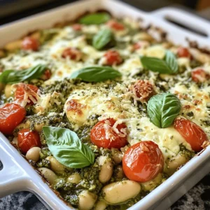 Are you on the lookout for a dish that is both nutritious and bursting with flavor? Look no further than the White Bean and Pesto Bake. This delightful recipe combines the creamy texture of white beans with the vibrant flavors of homemade or high-quality store-bought pesto, all brought together in a comforting bake. It’s an ideal dish for any meal, whether you’re planning a cozy family dinner or hosting a gathering with friends.