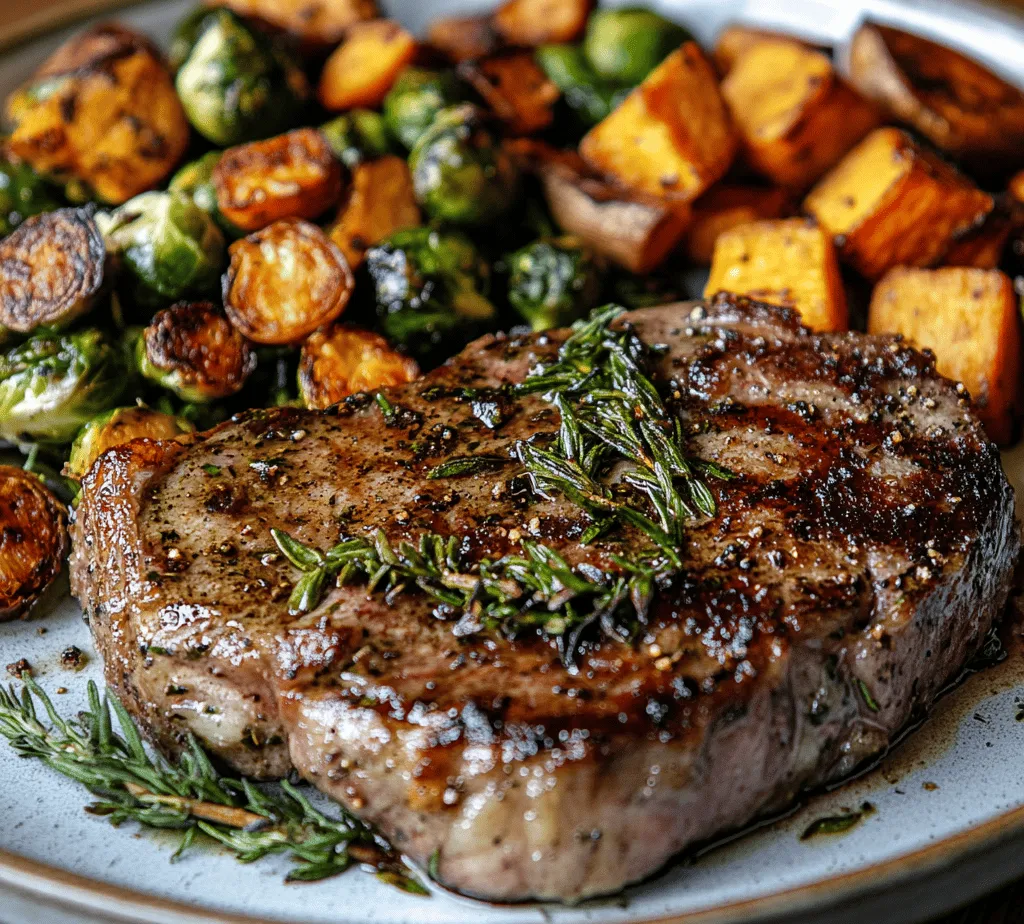 If you’re looking for a dish that beautifully combines savory flavors and wholesome ingredients, look no further than Garlic Butter Steak with Brussels Sprouts and Sweet Potatoes. This recipe is an exquisite blend of succulent steak cooked to perfection, paired with the earthy sweetness of roasted Brussels sprouts and sweet potatoes. It’s an ideal choice for a satisfying dinner, whether you’re hosting friends and family or enjoying a cozy meal at home. The rich garlic butter adds an irresistible depth of flavor that elevates the dish, making it not just a meal but an experience.