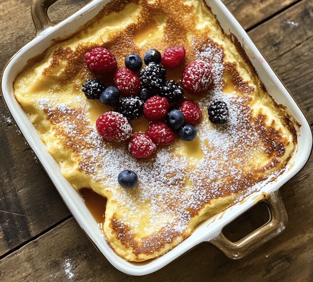 The allure of a Fluffy Baked German Pancake is undeniable. This delightful dish merges simplicity with a touch of elegance, serving as a perfect choice for breakfast, brunch, or even dessert. The fluffy texture and rich flavor make it an appealing option for anyone craving a delicious start to their day. In this article, we'll explore the journey of creating this airy pancake, delve into its origins, and provide tips for perfecting the recipe. With roots deeply embedded in German culinary traditions, the Fluffy Baked German Pancake not only satisfies the palate but also brings a hint of European charm to your table.