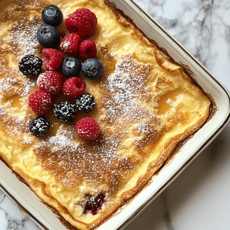 The allure of a Fluffy Baked German Pancake is undeniable. This delightful dish merges simplicity with a touch of elegance, serving as a perfect choice for breakfast, brunch, or even dessert. The fluffy texture and rich flavor make it an appealing option for anyone craving a delicious start to their day. In this article, we'll explore the journey of creating this airy pancake, delve into its origins, and provide tips for perfecting the recipe. With roots deeply embedded in German culinary traditions, the Fluffy Baked German Pancake not only satisfies the palate but also brings a hint of European charm to your table.