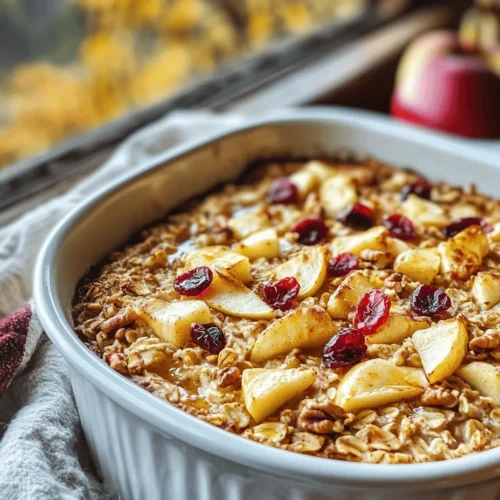 In recent years, the significance of a nutritious breakfast has gained immense attention, becoming a cornerstone of healthy eating habits. Starting your day with a balanced meal not only fuels your body but also sets a positive tone for the rest of your day. Among the myriad of breakfast options available, the Irresistible Healthy Apple Oatmeal Breakfast Bake stands out as a wholesome and delectable choice that caters to both taste and nutrition.