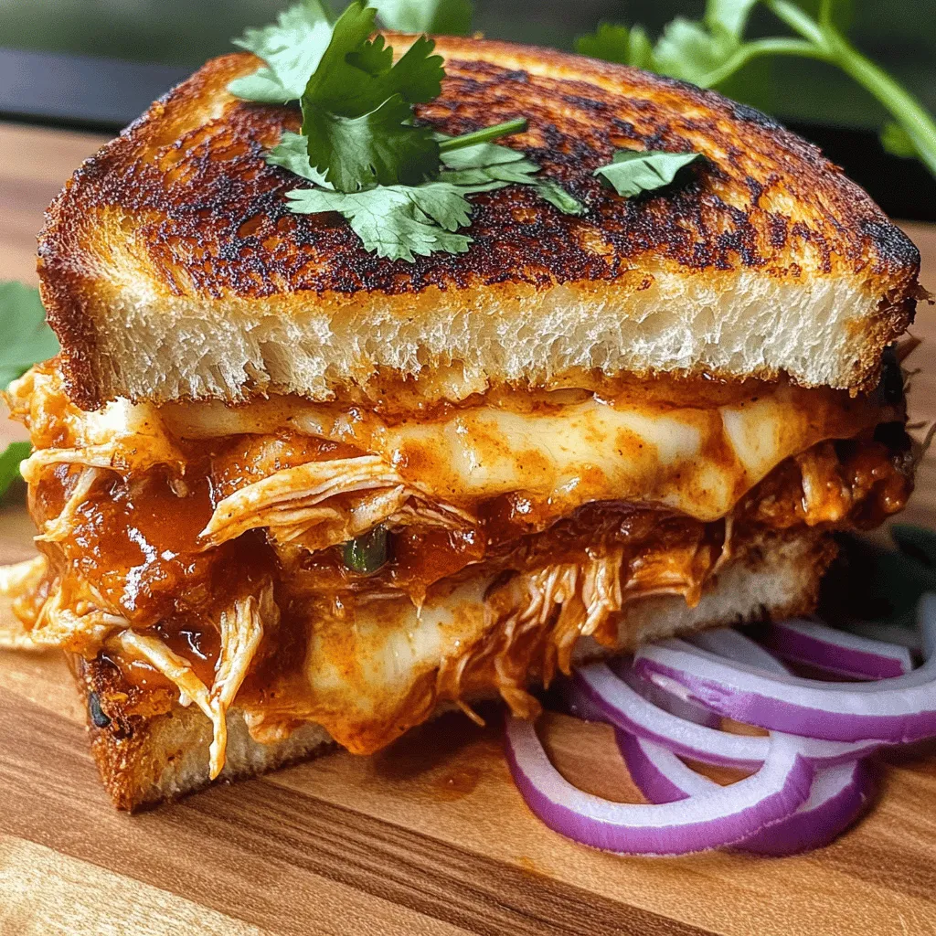 In the world of comfort food, few dishes can rival the classic grilled cheese sandwich. This beloved staple has stood the test of time, cherished for its simplicity and warm, gooey goodness. However, when you add a twist with BBQ chicken, you elevate this traditional favorite into a mouthwatering delight that satisfies both savory cravings and nostalgic comfort. The BBQ Chicken Grilled Cheese Delight combines the smoky sweetness of BBQ sauce with tender, shredded chicken and a melty cheese blend—all encapsulated between two slices of perfectly toasted sourdough bread.