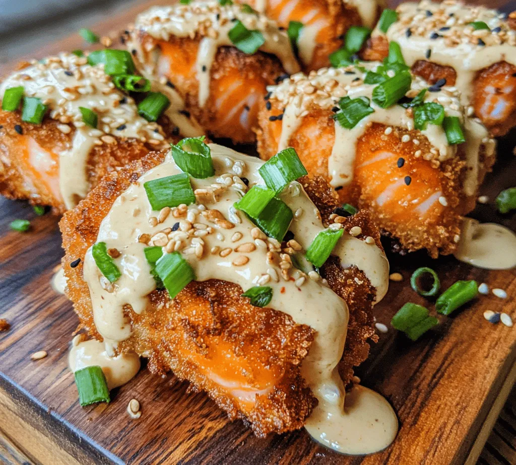 Crispy Bang Bang Salmon Bites are a delightful twist on traditional seafood appetizers, providing both flavor and texture in every bite. This recipe not only showcases the rich taste of fresh salmon but also features a unique Bang Bang Sauce that adds a delightful kick. The combination of crispy, golden-brown bites and the creamy, spicy sauce is a match made in culinary heaven. Perfect for gatherings, as a family treat, or simply to enjoy on a cozy night in, these salmon bites are both easy to prepare and utterly satisfying.