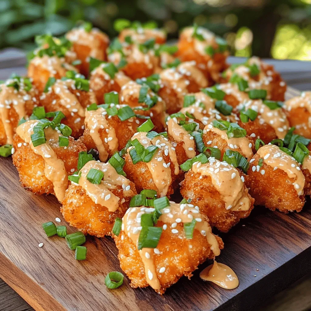 Crispy Bang Bang Salmon Bites are a delightful twist on traditional seafood appetizers, providing both flavor and texture in every bite. This recipe not only showcases the rich taste of fresh salmon but also features a unique Bang Bang Sauce that adds a delightful kick. The combination of crispy, golden-brown bites and the creamy, spicy sauce is a match made in culinary heaven. Perfect for gatherings, as a family treat, or simply to enjoy on a cozy night in, these salmon bites are both easy to prepare and utterly satisfying.