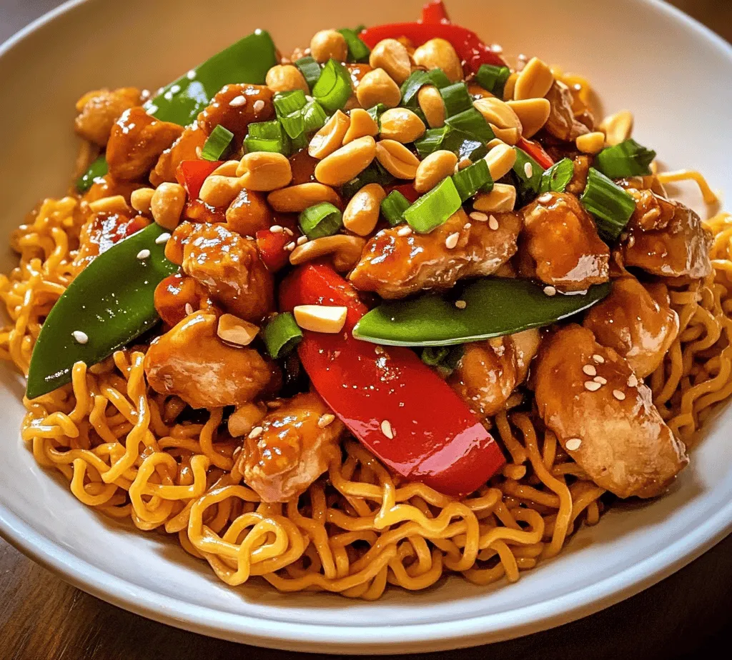 Welcome to the vibrant world of Kung Pao Chicken Noodles, a dish that perfectly marries the rich, spicy flavors of traditional Kung Pao chicken with the comforting texture of egg noodles. This culinary delight offers a tantalizing blend of protein, fresh vegetables, and the satisfying crunch of peanuts, making it a favorite among both novice cooks and seasoned chefs. The versatility of Kung Pao Chicken Noodles means it can be whipped up for a quick weeknight dinner or served as an impressive meal for guests, showcasing an array of flavors and textures that will leave everyone impressed.
