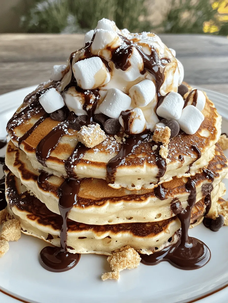 Imagine waking up to the sweet aroma of pancakes sizzling on the griddle, but with a delightful twist that brings back childhood memories of summer camping trips and cozy bonfires. Enter S’mores Pancakes, a scrumptious fusion of fluffy pancakes and the beloved campfire treat that combines gooey marshmallows, rich chocolate, and crunchy graham crackers. This innovative recipe transforms a classic breakfast staple into an indulgent experience that is perfect for brunch or a special family breakfast.