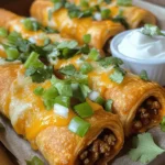At their core, Cheesy Taco Sticks are all about the fusion of classic taco ingredients in a fun, finger-friendly format. They bring together the robust flavors of seasoned beef, zesty salsa, and a generous amount of melted cheese, all enveloped in a flaky crescent roll dough. This combination not only makes for a delicious treat but also adds an element of novelty that is sure to excite your guests.
