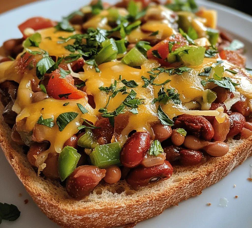 Cheesy Masala Beans on Toast is a delightful fusion dish that brings together the comforting flavors of traditional baked beans and the aromatic spices of Indian cuisine. It’s a dish that resonates with the essence of home-cooked comfort food while also introducing a medley of vibrant tastes and textures that excite the palate. This recipe is perfect for a quick breakfast, a satisfying brunch, or even a hearty dinner option. Not only is it delicious, but it is also packed with nutrients, making it a wholesome choice for any meal of the day.