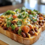 Cheesy Masala Beans on Toast is a delightful fusion dish that brings together the comforting flavors of traditional baked beans and the aromatic spices of Indian cuisine. It’s a dish that resonates with the essence of home-cooked comfort food while also introducing a medley of vibrant tastes and textures that excite the palate. This recipe is perfect for a quick breakfast, a satisfying brunch, or even a hearty dinner option. Not only is it delicious, but it is also packed with nutrients, making it a wholesome choice for any meal of the day.