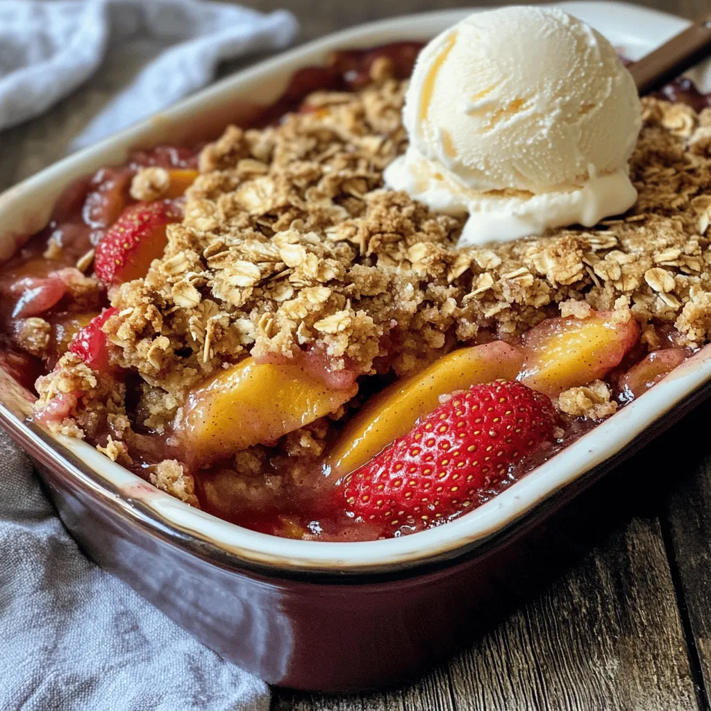As summer arrives, so does the season of vibrant fruits, warm weather, and the inevitable craving for sweet, refreshing desserts. Nothing embodies the spirit of summer quite like a fruit crisp, and our Strawberry Peach Crisp Delight is the perfect representation of this delicious trend. This delightful dessert combines the juicy sweetness of strawberries and peaches, creating a harmonious blend that brings joy to any gathering.