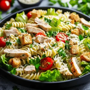 Welcome to the world of refreshing salads that not only tantalize your taste buds but also provide a wholesome meal option! Today, we're diving into a delightful recipe: the Zesty Chicken Caesar Pasta Salad. This dish is a harmonious blend of classic Caesar salad flavors and the hearty goodness of pasta, making it an ideal choice for those warm summer days or any gathering that calls for a satisfying yet light meal.
