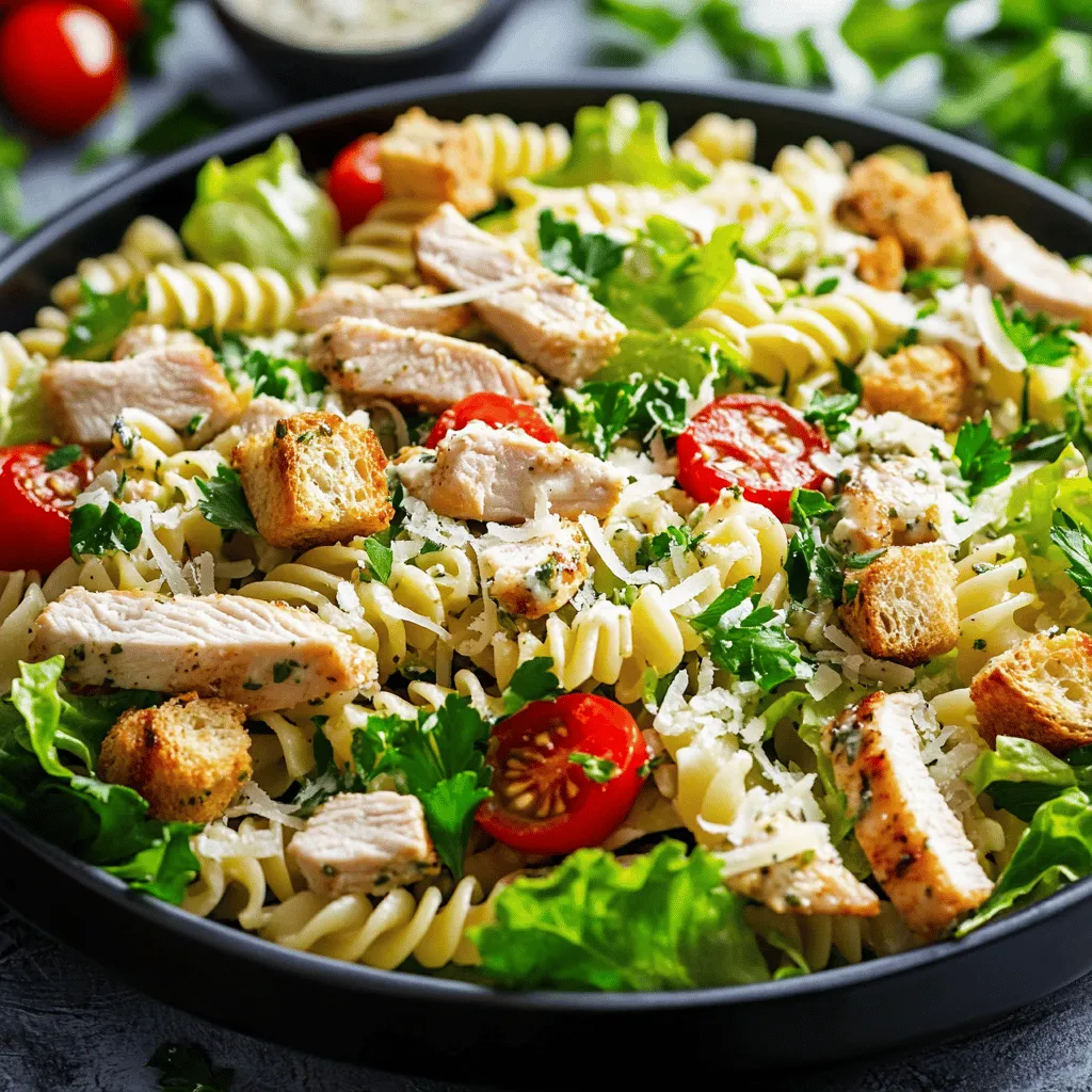 Welcome to the world of refreshing salads that not only tantalize your taste buds but also provide a wholesome meal option! Today, we're diving into a delightful recipe: the Zesty Chicken Caesar Pasta Salad. This dish is a harmonious blend of classic Caesar salad flavors and the hearty goodness of pasta, making it an ideal choice for those warm summer days or any gathering that calls for a satisfying yet light meal.