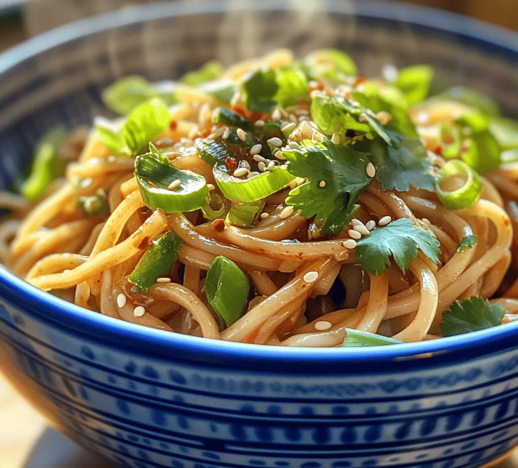 Noodle dishes have captivated the hearts and palates of food lovers around the globe. From the robust flavors of Italian pasta to the delicate nuances of Asian noodles, these versatile dishes offer a wide array of tastes and textures that cater to everyone. Among these, <strong>Sizzling Spicy Garlic Noodles</strong> stand out as a vibrant, flavorful option that can be whipped up in no time. This dish marries the heat of chili with the aromatic essence of garlic, creating a satisfying meal that is both quick to prepare and incredibly rewarding.” /></p>
</p>
<p>Sautéing garlic and chili is a foundational technique in many cuisines, especially in Asian cooking, where the aromatic blend forms the backbone of countless dishes. The key to unlocking the full potential of your Sizzling Spicy Garlic Noodles lies in this critical step. When garlic is sautéed, its natural oils are released, creating a fragrant base that enhances the overall flavor profile of the dish. Meanwhile, the heat from the chili peppers not only adds a desired spice but also complements the garlic, resulting in a rich, savory aroma that envelops the noodles.</p>
</p>
<p>However, achieving the right fragrance without burning the garlic is crucial. Garlic can quickly turn from golden and fragrant to bitter and unpleasant, ruining your dish. To master this technique, there are two key tips to follow: First, always cook garlic over medium to low heat. This allows the garlic to gently release its flavors without scorching. Second, keep a close eye on the garlic as it cooks and stir frequently to ensure even cooking. Once the garlic turns a light golden color, it’s time to add the chili peppers, allowing them to infuse their heat into the oil without overwhelming the dish.</p>
</p>
<p>Combining Noodles and Sauce</p>
</p>
<p>Once your garlic and chili are perfectly sautéed, it’s time to bring your noodles into the mix. To ensure that your noodles are evenly coated with the sauce, start by adding a splash of the reserved pasta cooking water to your sauté pan. This starchy water helps the sauce adhere better to the noodles. Next, add your cooked noodles directly into the pan, and immediately begin tossing them together with the garlic and chili mixture.</p>
</p>
<p>Utilizing a pair of tongs or a fork, gently lift and turn the noodles, making sure each strand is coated with the flavorful oil. This technique is essential for achieving the desired flavor integration. Tossing the noodles in this manner not only enhances the distribution of flavors but also allows the noodles to absorb the aromatic oil, making every bite a burst of flavor.</p>
</p>
<p>Finishing Touches</p>
</p>
<p>The final stir-frying step is vital for ensuring your Sizzling Spicy Garlic Noodles have the right texture and flavor absorption. Once the noodles are fully coated, continue to stir-fry for an additional 2-3 minutes. This will allow the noodles to caramelize slightly, enhancing their flavor and providing a delightful texture.</p>
</p>
<p>As you stir-fry, it’s important to taste your noodles and adjust the seasoning according to your preferences. Whether you prefer a bit more soy sauce for umami or a touch of sugar to balance the heat, this step allows for personalization. Simply sprinkle in additional seasonings, toss, and taste until you achieve your desired flavor.</p>
</p>
<p>Serving Suggestions</p>
</p>
<p>Presentation is key when serving your Sizzling Spicy Garlic Noodles. Consider serving them in a shallow bowl, garnished with freshly chopped scallions and cilantro for a pop of color. A sprinkle of sesame seeds can also add a delightful crunch and visual appeal.</p>
</p>
<p>Pairing your noodles with complementary side dishes can elevate the meal experience. A side of crispy spring rolls or a light cucumber salad can provide a refreshing contrast to the spicy noodles. For beverages, a chilled jasmine tea or a light lager can help balance the heat, making for a harmonious dining experience.</p>
</p>
<p>To accommodate different dietary preferences, consider variations on the recipe. For a vegetarian option, you can add a medley of colorful vegetables, such as bell peppers, snap peas, or broccoli, during the sautéing process. If you’re looking for protein, toss in some cooked shrimp, chicken, or tofu. These additions not only enhance nutrition but also create a more hearty meal.</p>
</p>
<p>Health Benefits of Key Ingredients</p>
</p>
<p>Garlic, one of the star ingredients in this dish, is renowned for its health benefits. Rich in allicin, garlic has anti-inflammatory and immune-boosting properties, making it a natural remedy for colds and flu. Regular consumption of garlic can also support cardiovascular health by reducing blood pressure and cholesterol levels.</p>
</p>
<p>Chili peppers, another key ingredient, are packed with capsaicin, which has been shown to boost metabolism and promote fat burning. They also contain antioxidants that can help fight inflammation and free radicals in the body. Including chili peppers in your diet can contribute to overall health and wellness.</p>
</p>
<p>Scallions and cilantro, often used as garnishes, are not just for decoration. Scallions are a great source of vitamins A and C, as well as other essential minerals like potassium. Cilantro, on the other hand, is rich in antioxidants and can help combat oxidative stress in the body. Together, these ingredients not only enhance the flavor of your Sizzling Spicy Garlic Noodles but also contribute valuable nutrients.</p>
</p>
<p>Culinary Tips for Perfecting Your Noodles</p>
</p>
<p>To achieve the perfect texture and flavor balance in your Sizzling Spicy Garlic Noodles, there are a few culinary tips to keep in mind. First, be sure to cook your noodles al dente, as this will ensure they maintain a firm texture and hold up well when tossed with the sauce. If overcooked, the noodles can become mushy and lose their appeal.</p>
</p>
<p>Another common mistake to avoid is neglecting to combine the sauce and noodles properly. Take the time to toss the noodles thoroughly, ensuring even distribution of flavors. If you find that your noodles are sticking together, a little extra pasta water can help loosen them up and maintain the desired consistency.</p>
</p>
<p>Adjusting the heat level is also essential for personalizing your dish. If you prefer milder flavors, reduce the amount of chili used in the recipe, or consider removing the seeds from the peppers before sautéing. Conversely, if you’re a heat enthusiast, feel free to add extra chili flakes or a splash of chili oil during the finishing touches.</p>
</p>
<p>Conclusion</p>
</p>
<p>Sizzling Spicy Garlic Noodles are a delightful and simple dish that delivers a burst of flavors while being easy to prepare. The combination of aromatic garlic and spicy chili creates a memorable culinary experience, making this dish a perfect addition to your home cooking repertoire.</p>
</p>
<p>Experimenting with the recipe allows you to tailor it to your taste preferences, whether that means adding vegetables, proteins, or adjusting the spice level. The joy of cooking lies in exploration and the ability to create meals that bring people together. So gather your ingredients, embrace the heat, and enjoy the delicious flavors of Sizzling Spicy Garlic Noodles. This dish is sure to become a staple in your kitchen, providing comfort and satisfaction in every bite.</p>
<div id=
