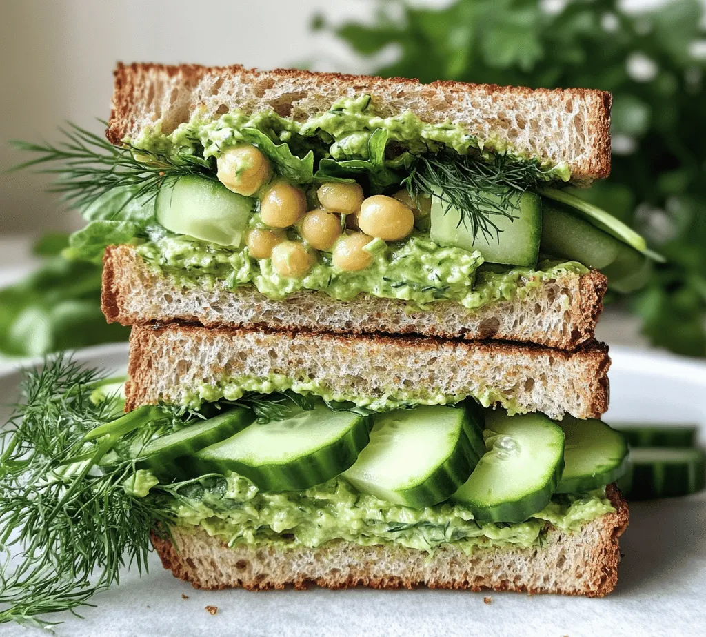 At the heart of the Green Goddess Salad Sandwich are its key ingredients, each contributing unique nutritional benefits.