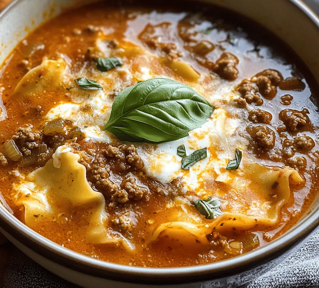 Lasagna soup is the epitome of comfort food, combining the heartwarming flavors of traditional lasagna in a cozy, soup form. It’s a dish that warms both the stomach and the soul, perfect for chilly evenings or any time you crave a hearty meal. This recipe stands out not just for its deliciousness but also for its simplicity. In under an hour, you can prepare a meal that rivals your favorite Italian restaurant’s lasagna.