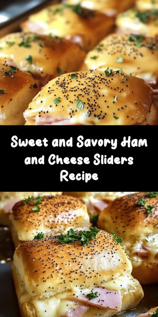 Indulge in the perfect blend of sweet and savory with these delightful Ham & Cheese Sliders! Made with soft Hawaiian rolls, layers of deli ham, and Swiss cheese, these sliders are topped with a buttery Dijon mixture that gives them a delicious twist. They're easy to prepare and make for a crowd-pleasing appetizer or lunch option. Bake them to perfection and enjoy the melty goodness! Perfect for gatherings or game day snacking.